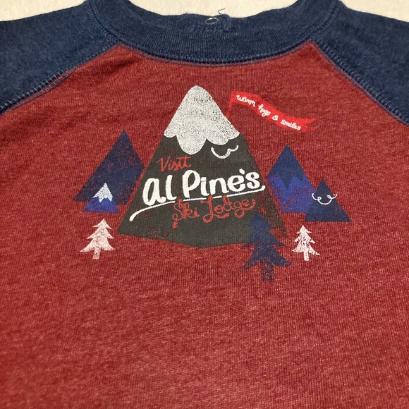 Cherokee Red Ski Lodge and Off White Pants Baby Outfit - Picture 2 of 5